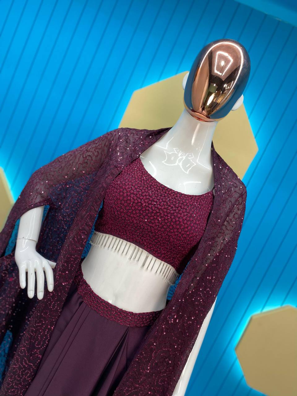 DESIGNER FANCY WESTERN STYLE RANGOLI SILK OUTFIT