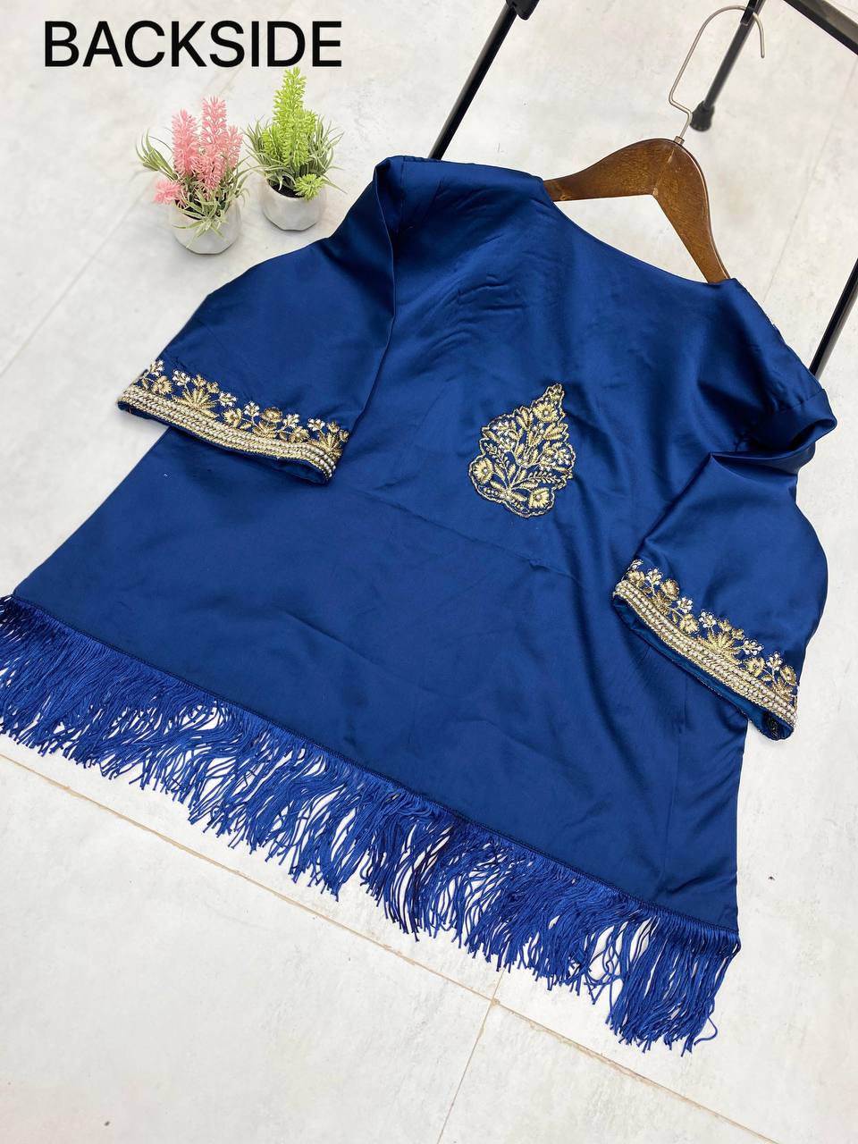 New 3-Piece Western Draped Dhoti Set with Koti