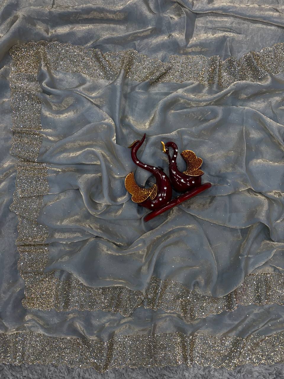 Trending Designer Diamond Work Saree Collection