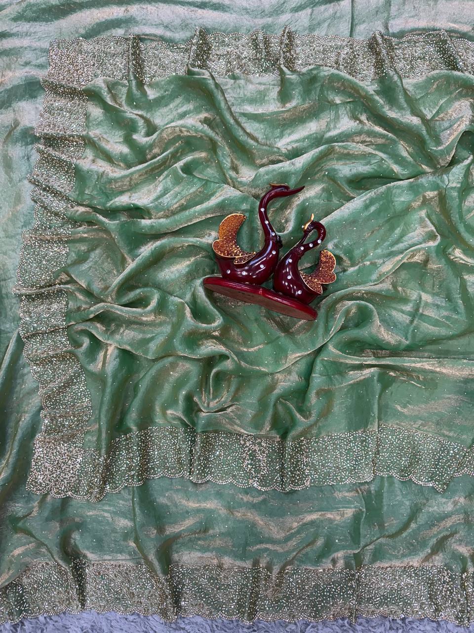 Trending Designer Diamond Work Saree Collection