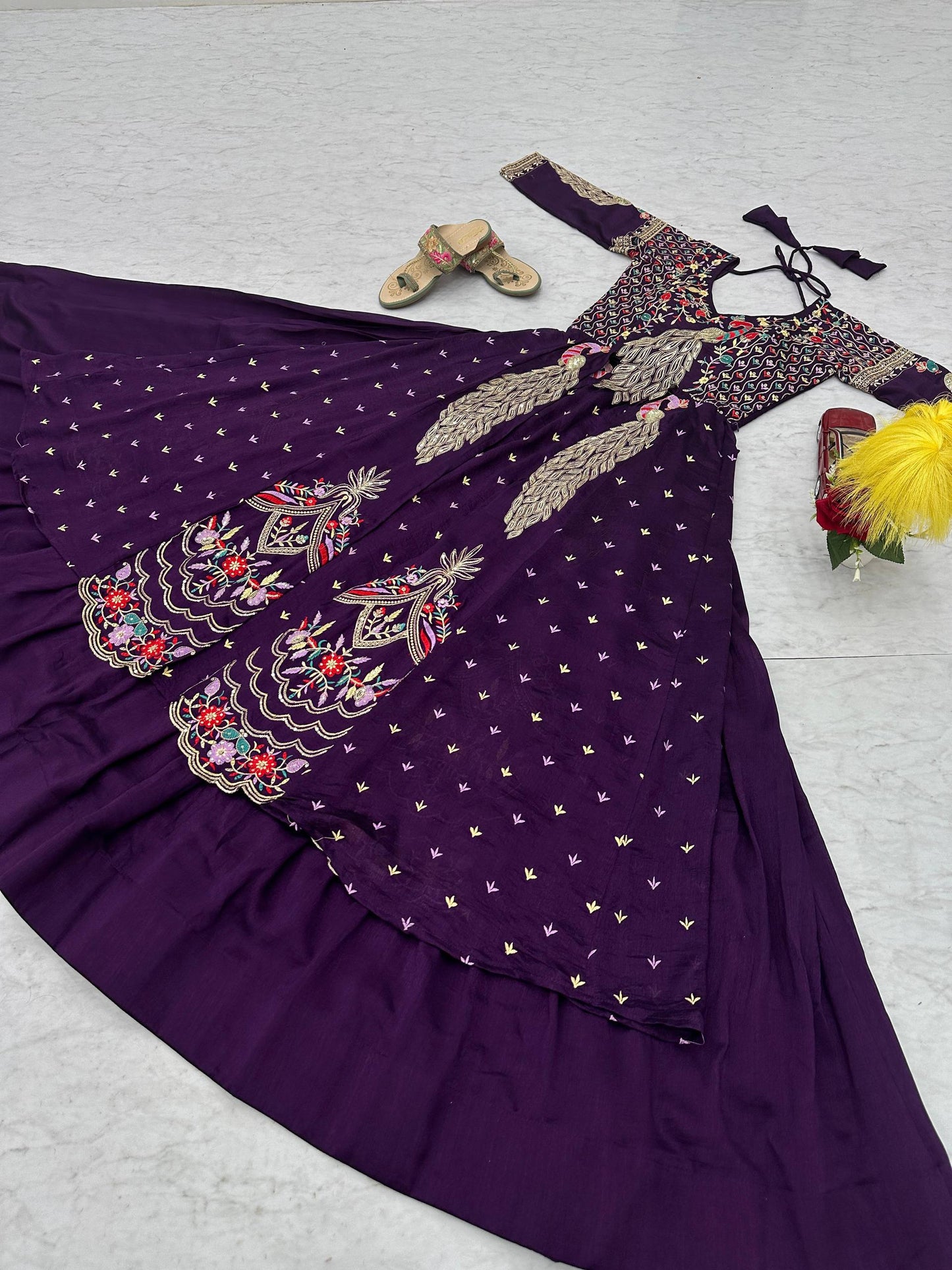 Festival Special Crop Top with Shrug & Lehenga Set