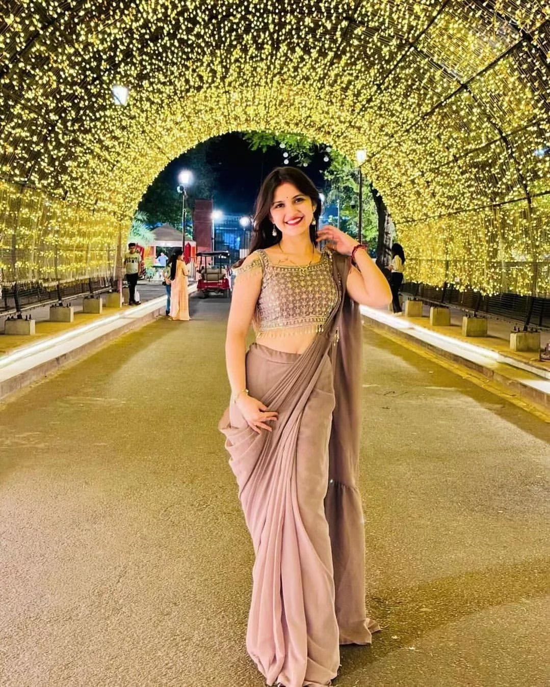 Ready-to-Wear Sequence Embroidered Faux Georgette Saree