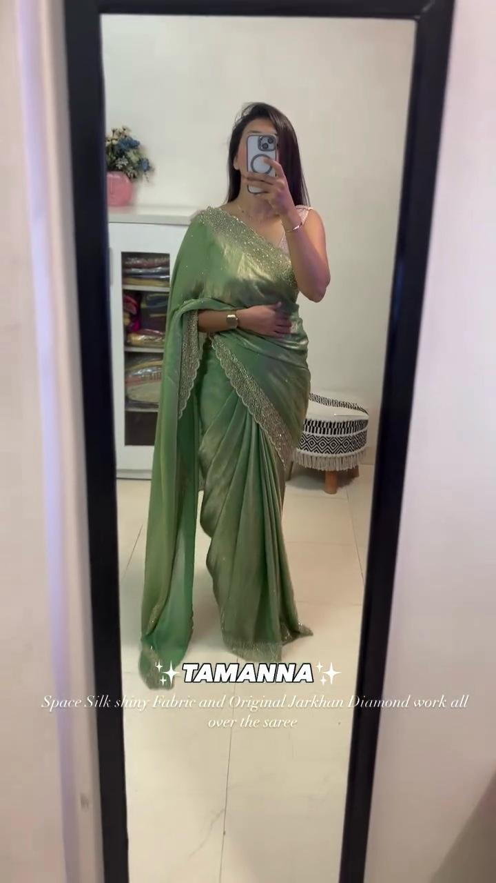 Trending Designer Diamond Work Saree Collection