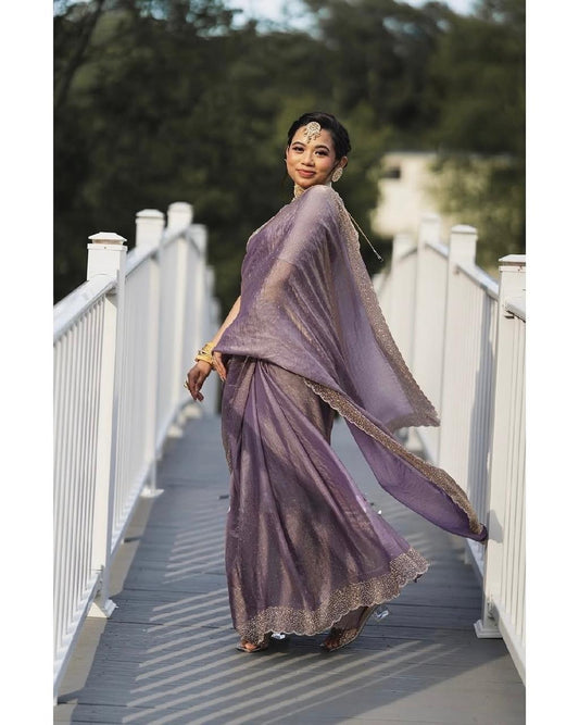 Trending Designer Diamond Work Saree Collection