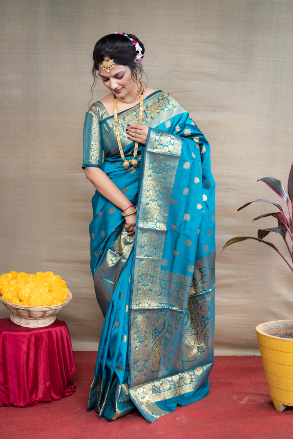 FIROZY Banarasi Silk Saree