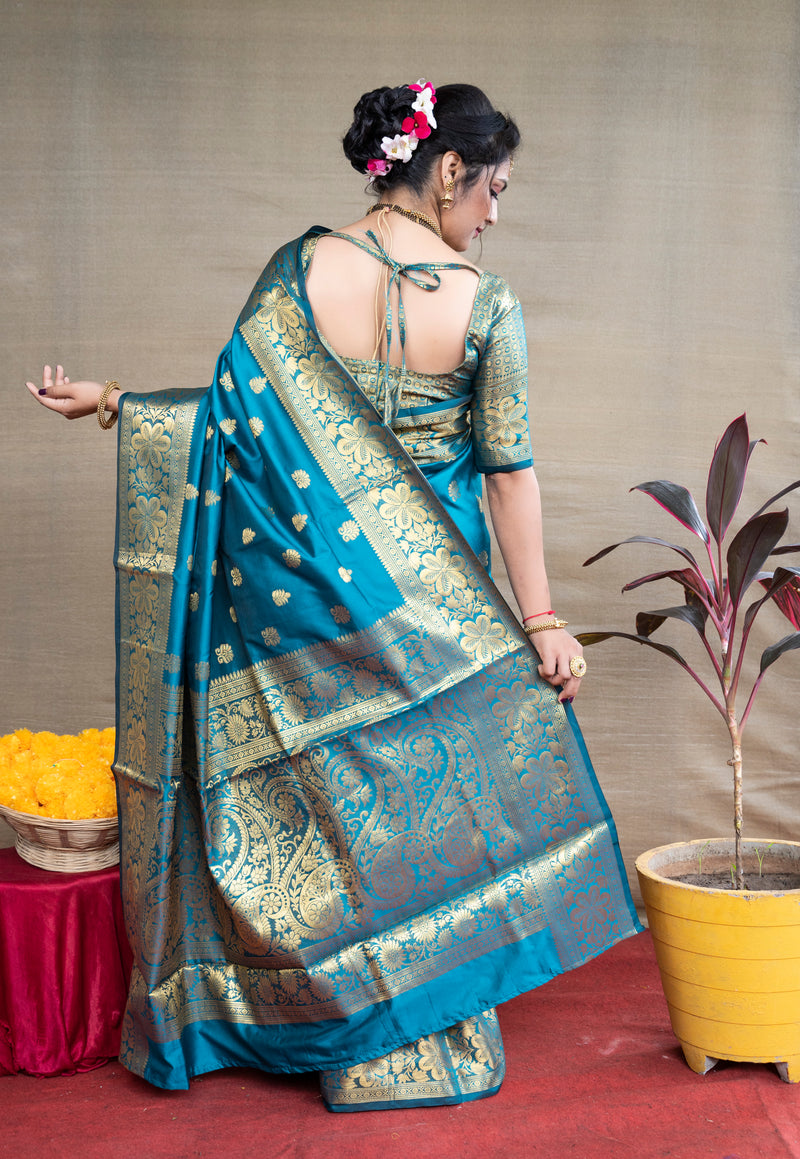 FIROZY Banarasi Silk Saree