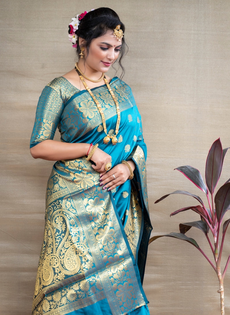 FIROZY Banarasi Silk Saree