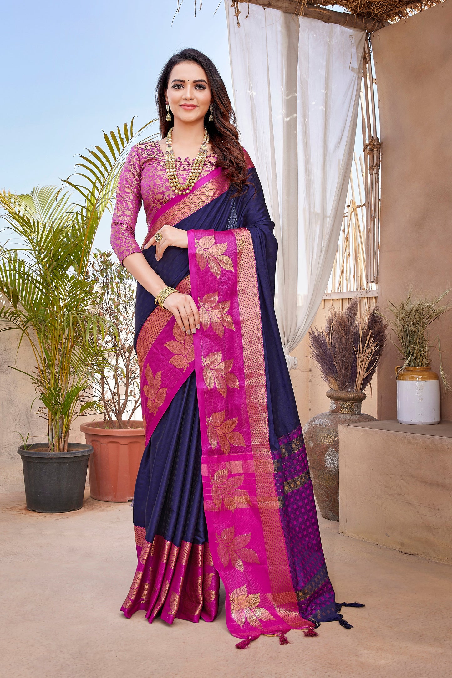 EXCLUSIVE JACQUARD WEAVING WORK - AURA SILK