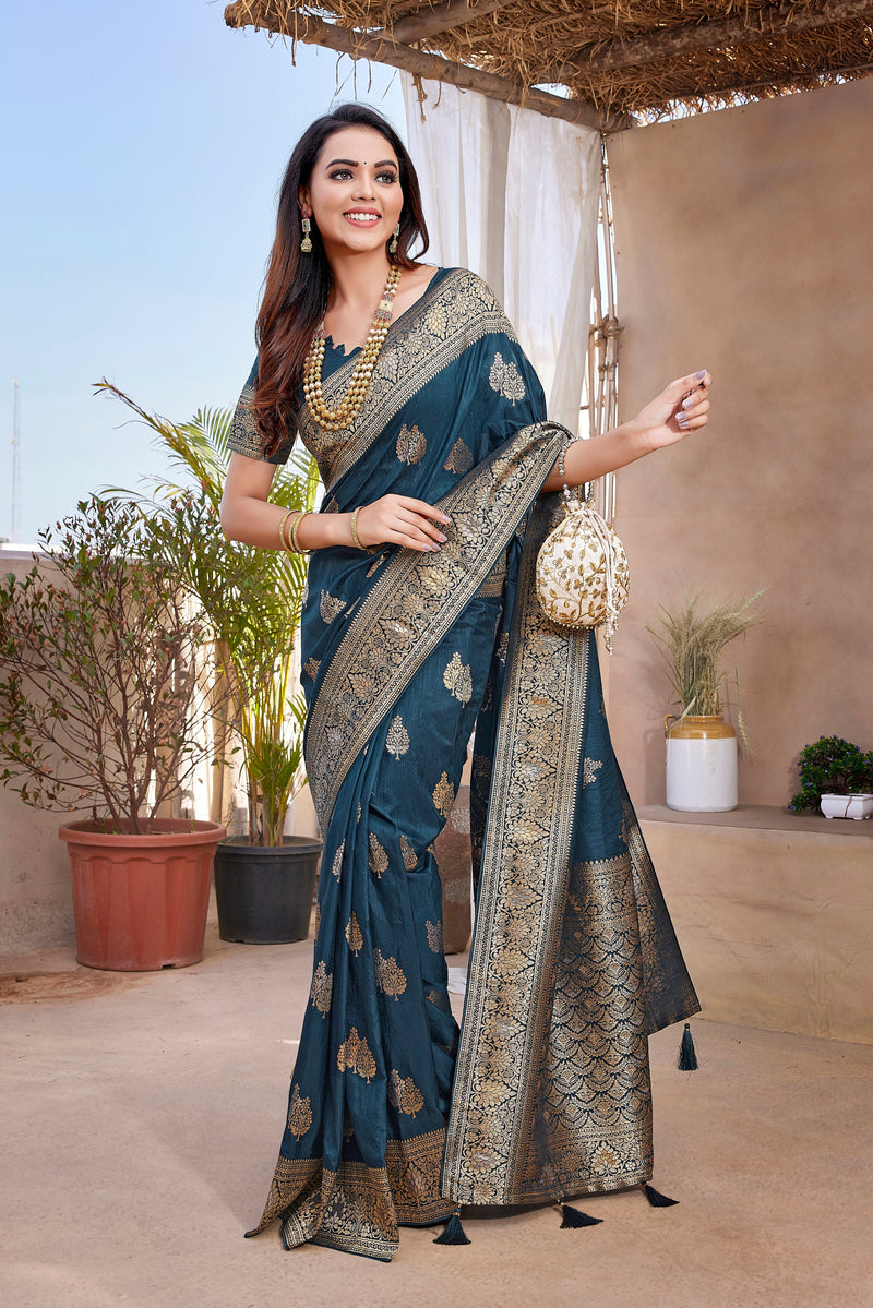 Luxurious Pure Pethani Silk Saree with Exclusive Jacquard Weaving