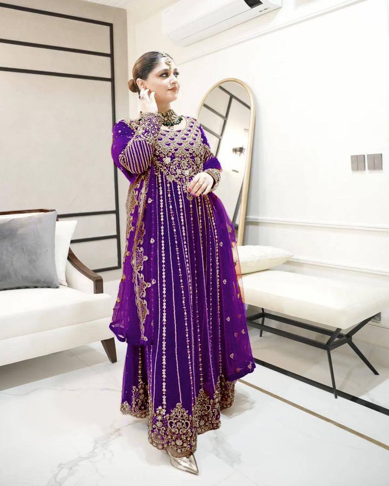 Designer Embroidered Anarkali Gown