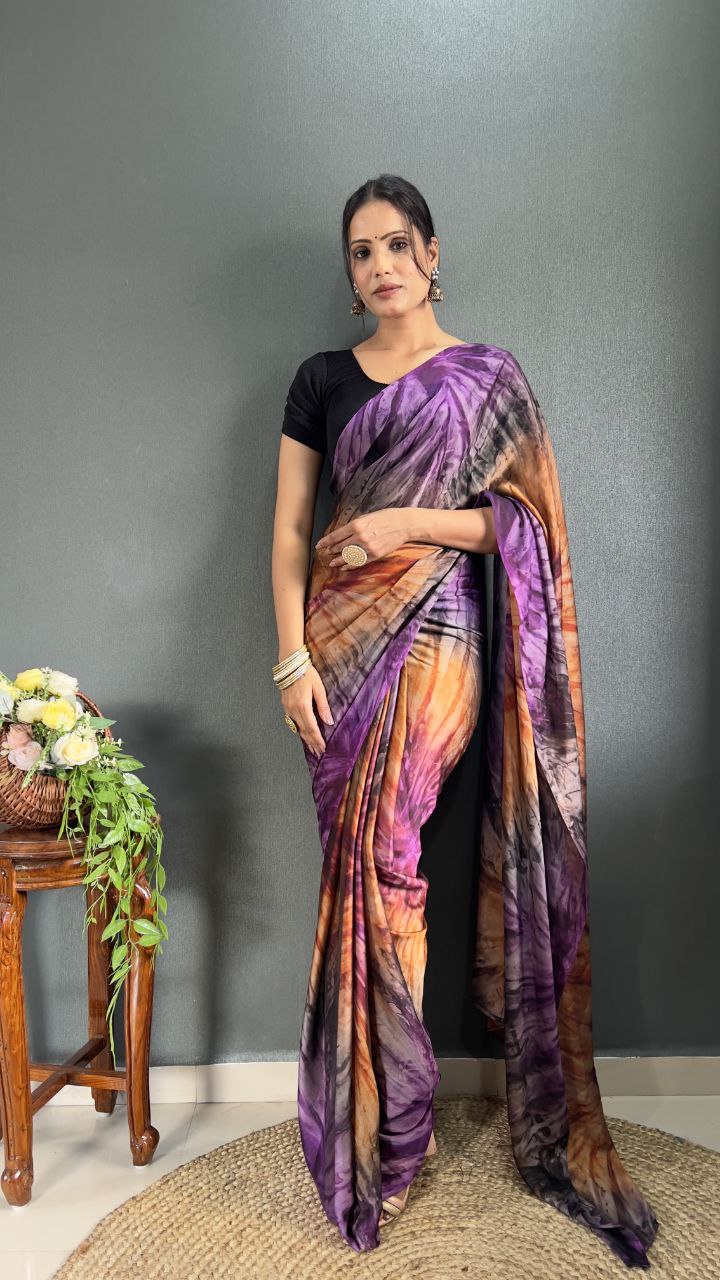 Prism Printed Ready-to-Wear Saree