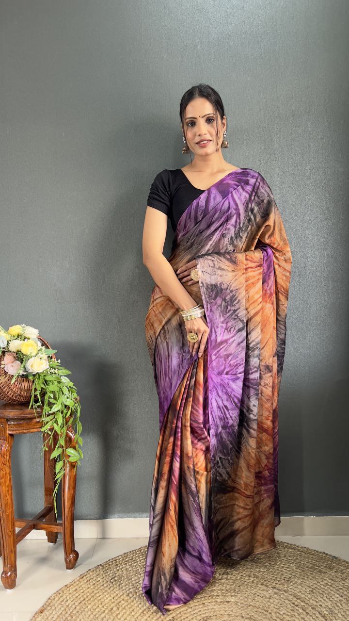 Prism Printed Ready-to-Wear Saree