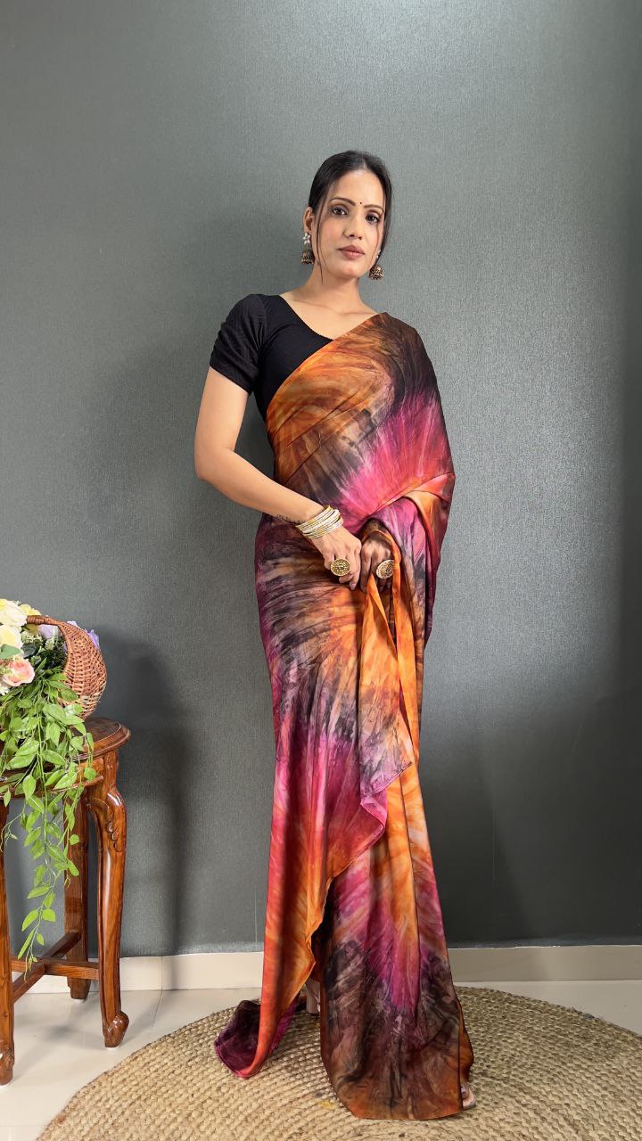 Prism Printed Ready-to-Wear Saree