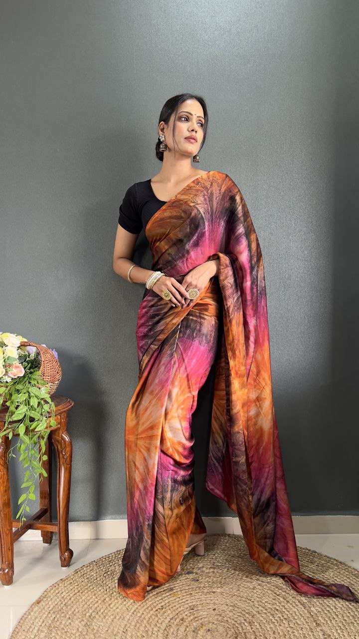 Prism Printed Ready-to-Wear Saree