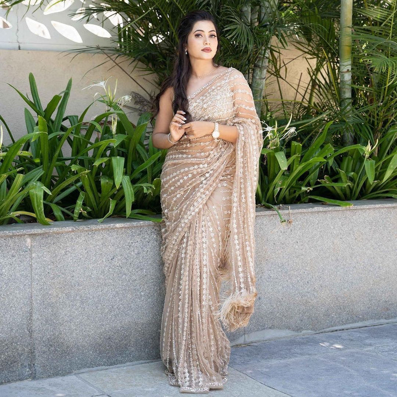 Summer special sequins saree collection