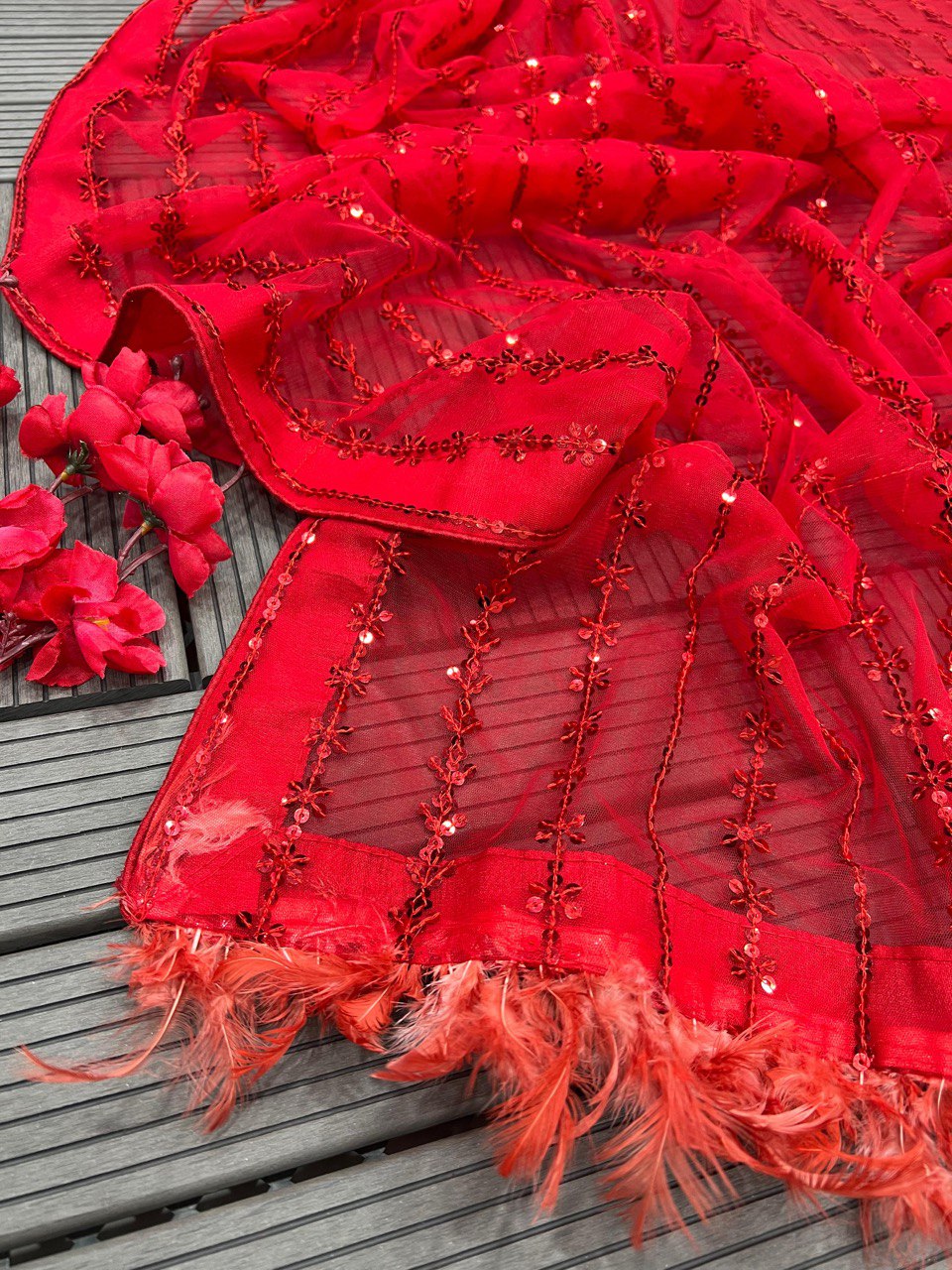 Summer special sequins saree collection