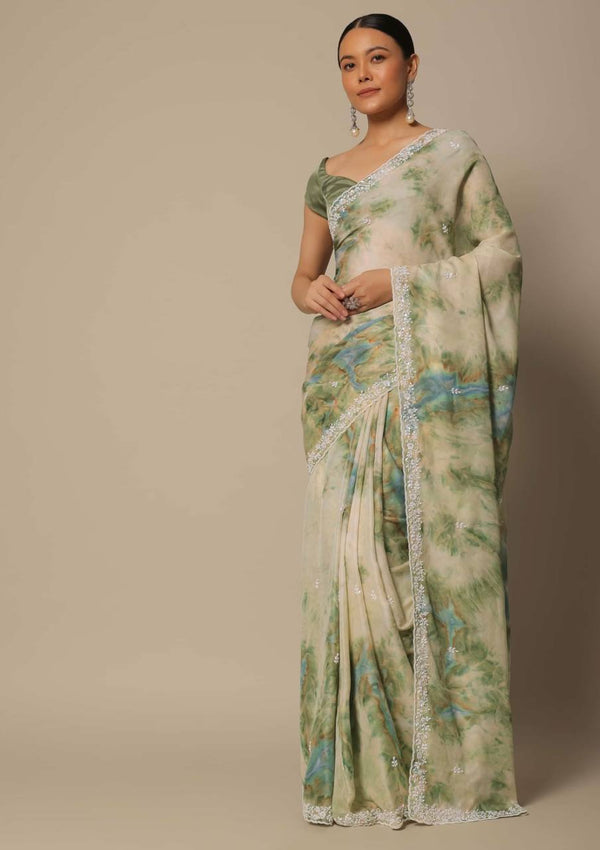 Digital prints saree