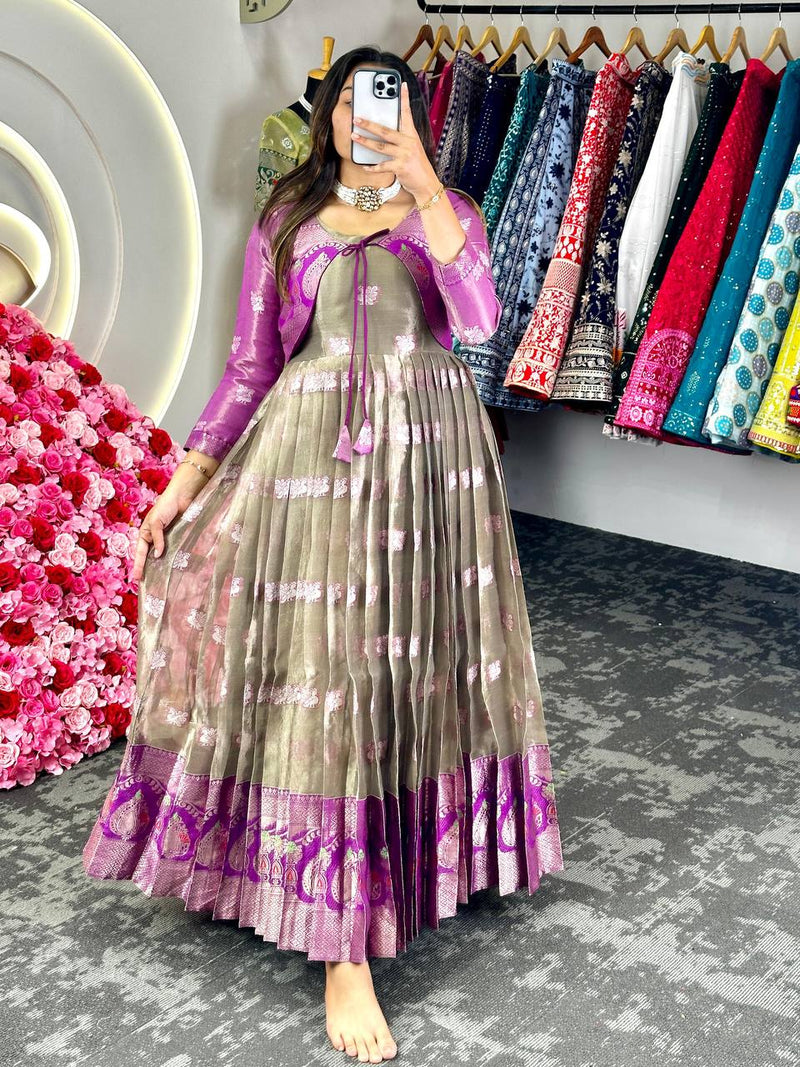 Kota Silk Anarkali Suit