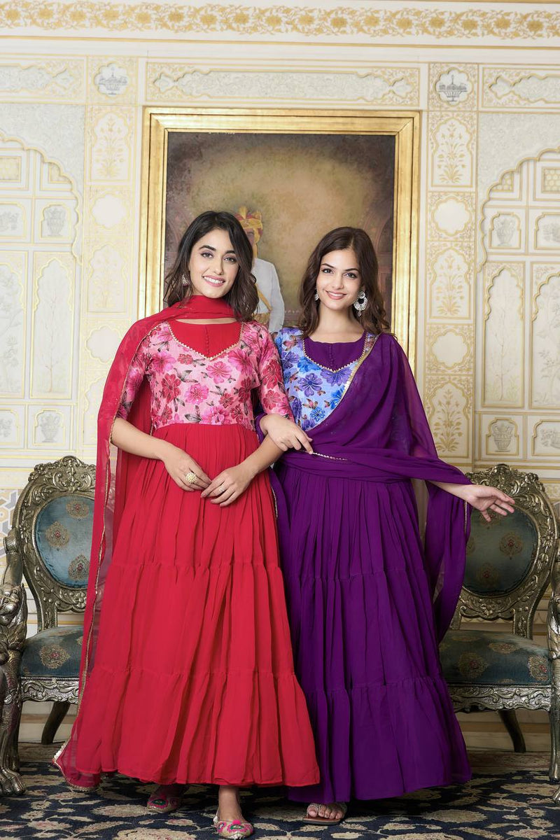 Festival Gown & Dupatta Set for Women