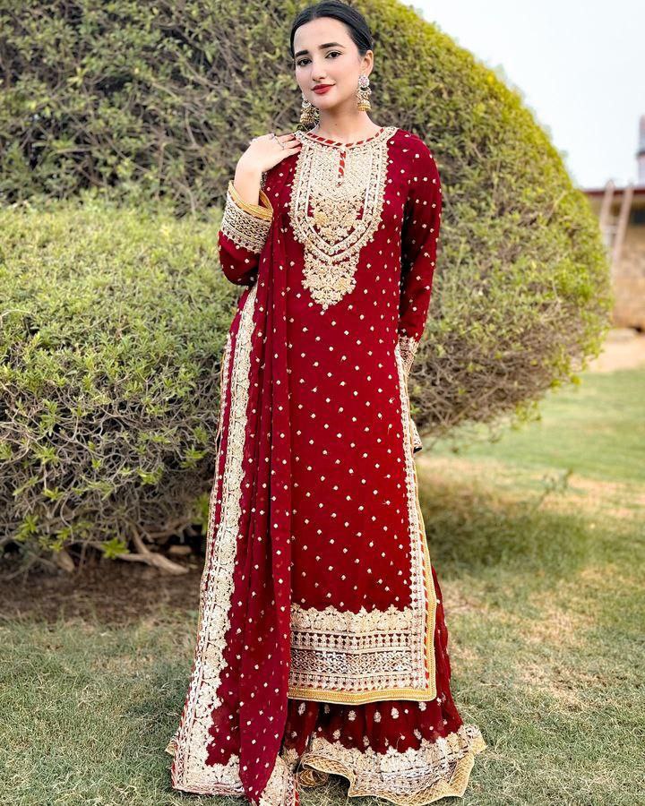 Designer Party Sharara Suit & Dupatta Set for Women