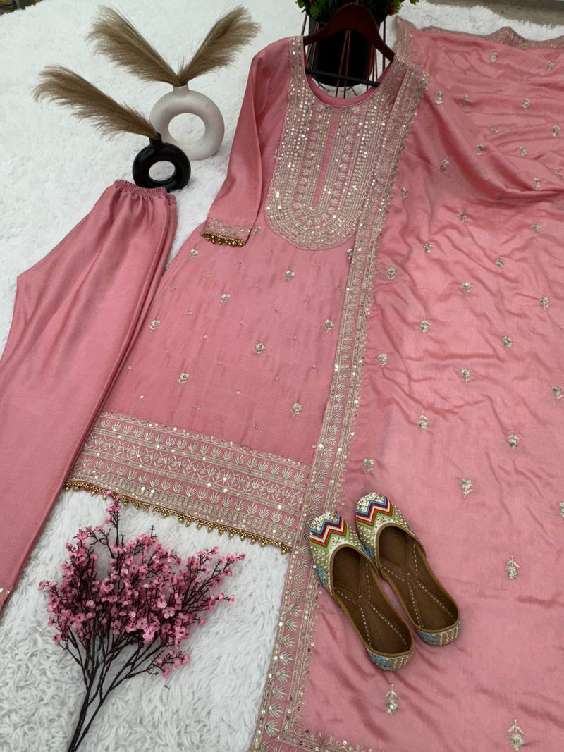 Elegant Designer Collection in Heavy Chinnon Silk and Embroidery Sequence Work