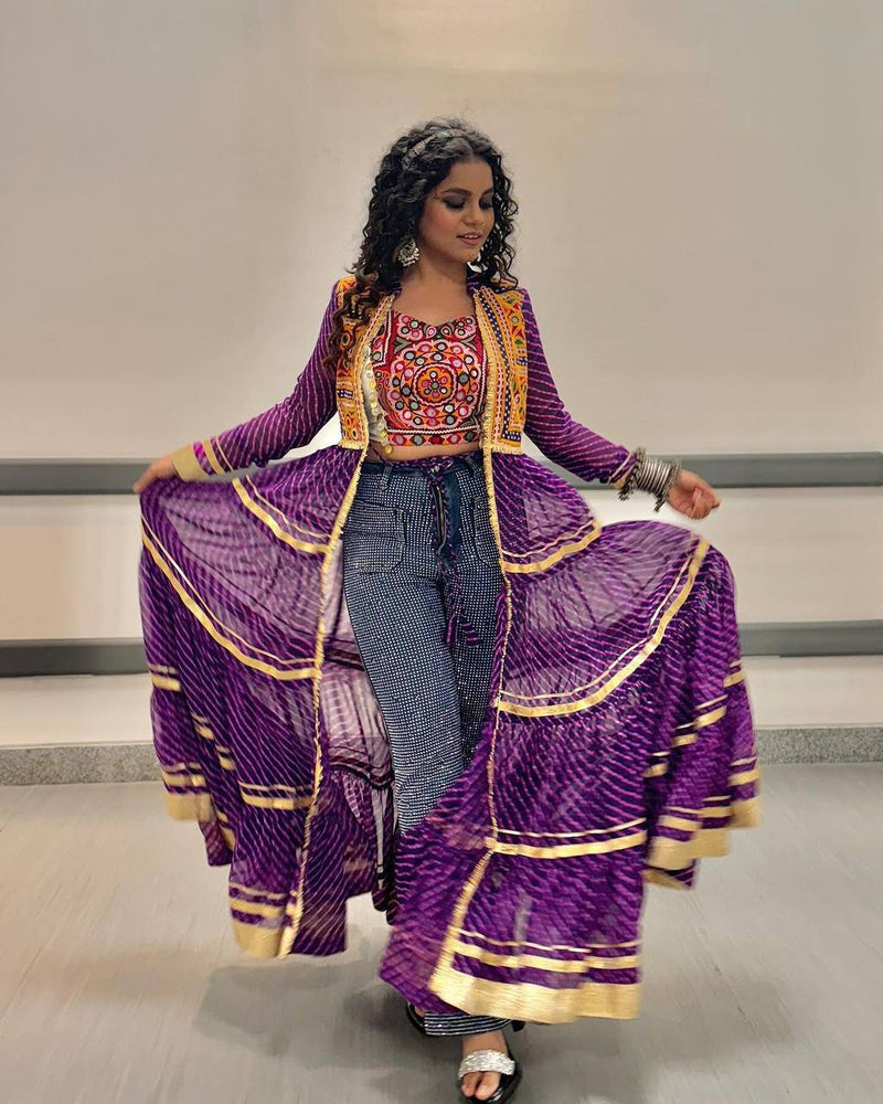 Festive Shrug and Blouse Set
