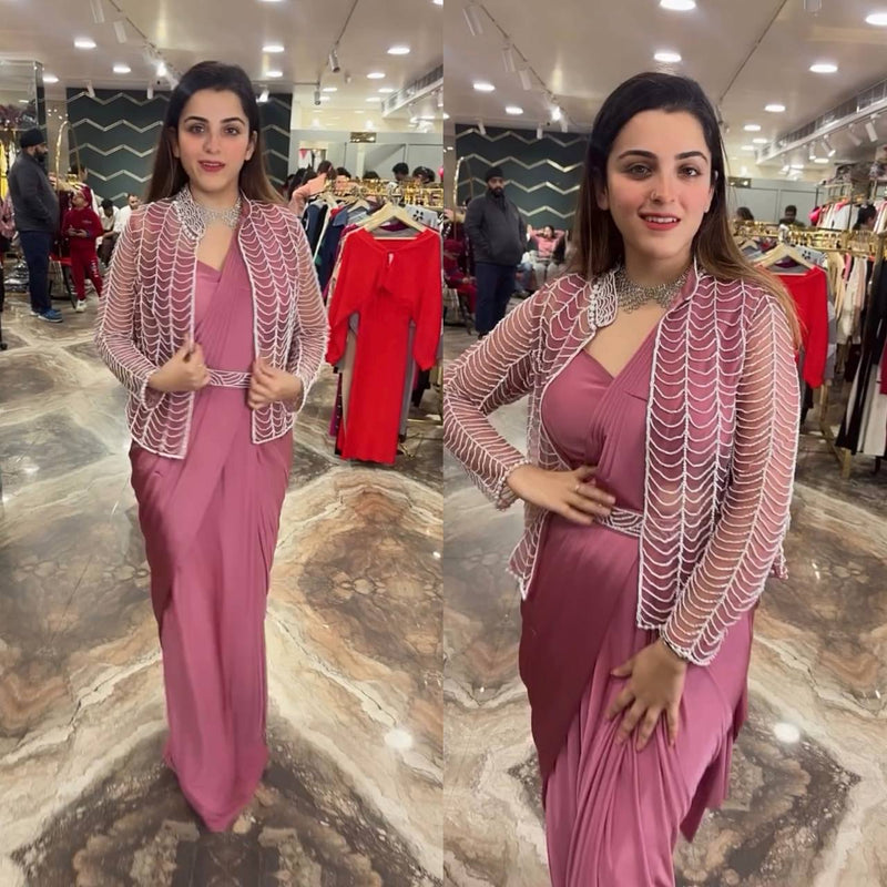 New Superhit Indo-Western Ready-to-Wear Saree