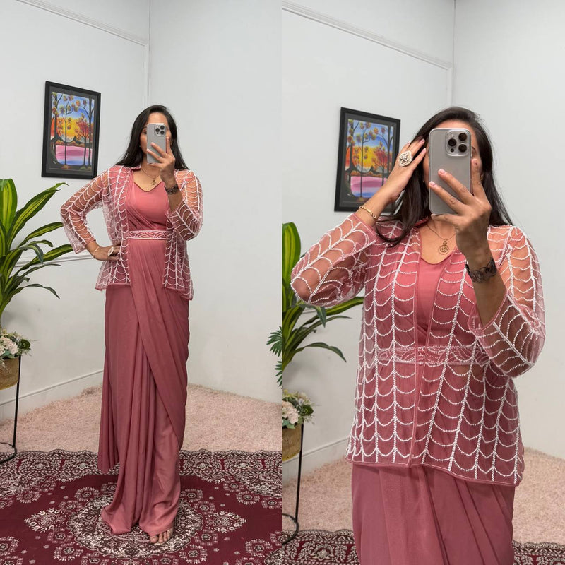 New Superhit Indo-Western Ready-to-Wear Saree