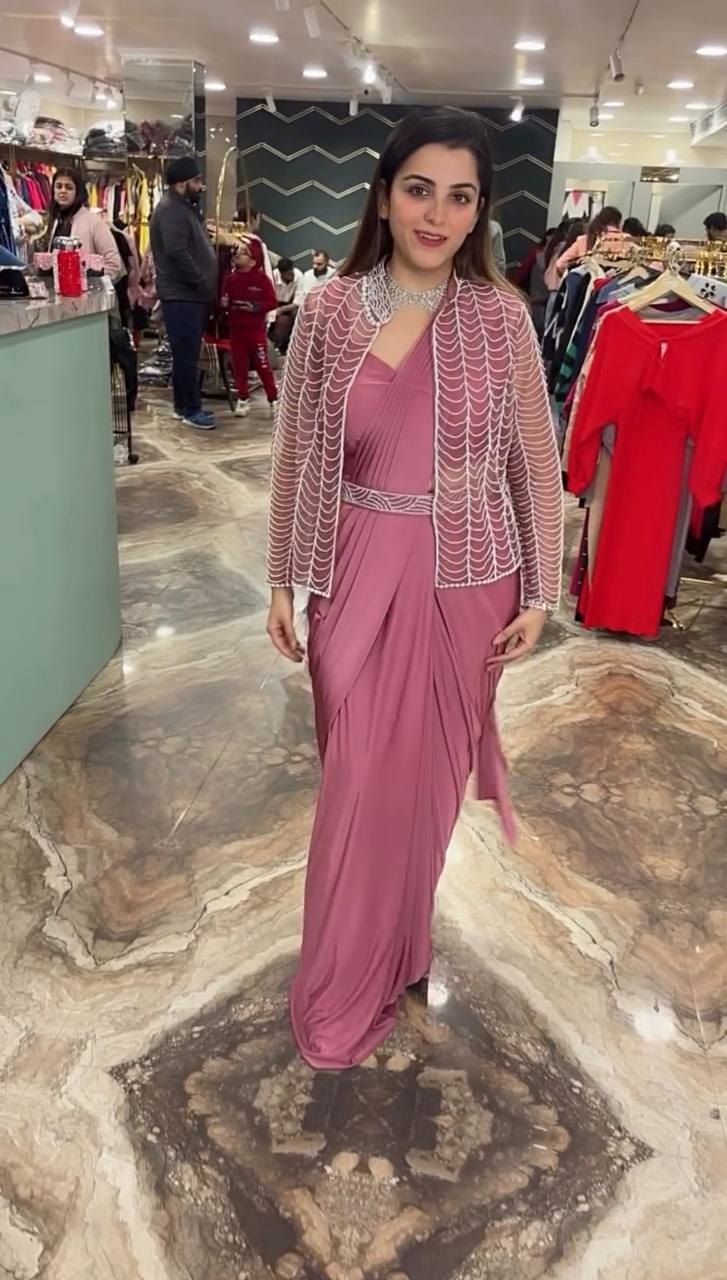 New Superhit Indo-Western Ready-to-Wear Saree