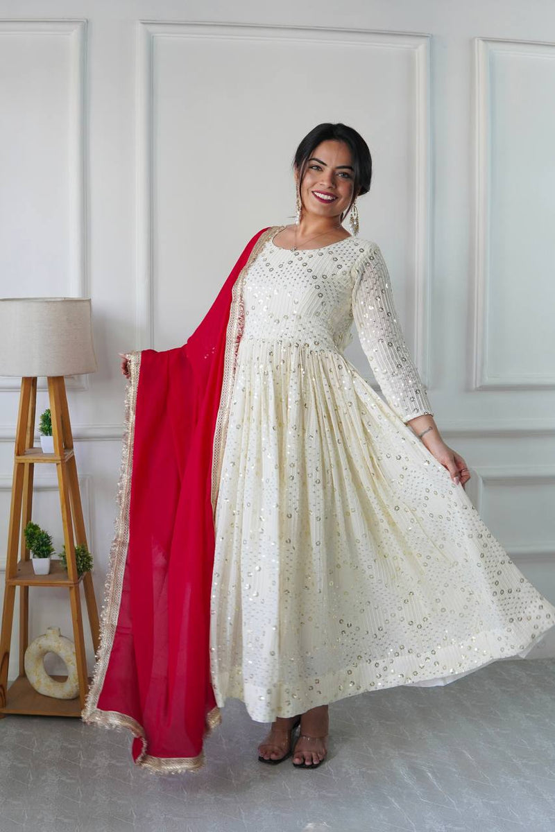 NEW DESIGNER PARTY WEAR GOWN SET