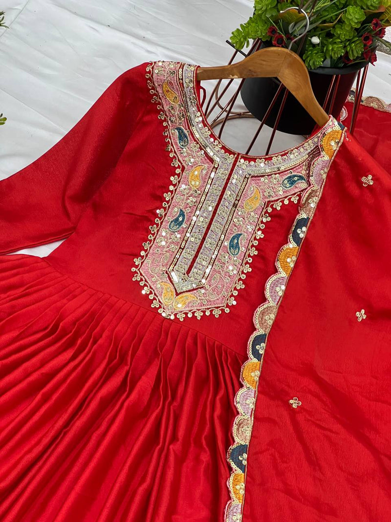 Premium Designer Party Wear Gown with Dupatta