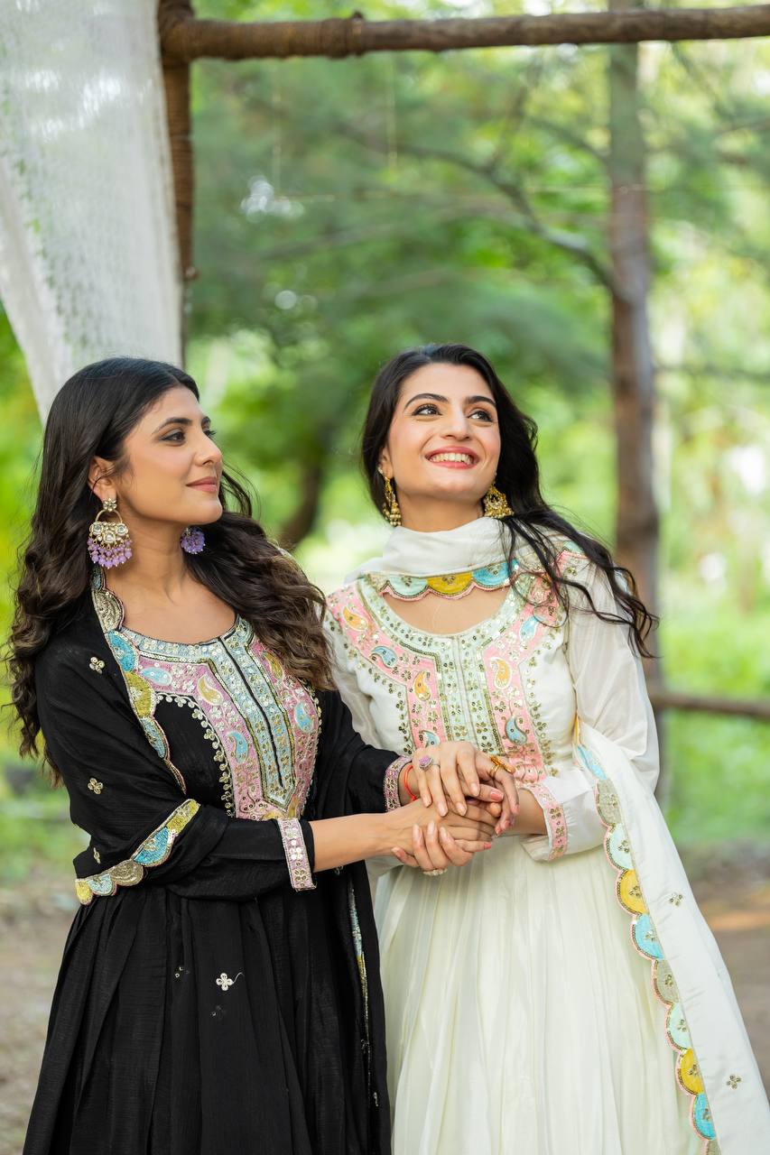 Premium Designer Party Wear Gown with Dupatta