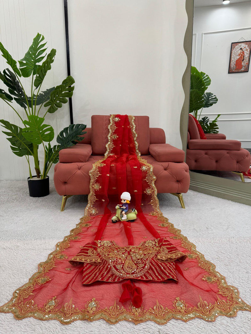 Designer Saree in Heavy Organza Silk