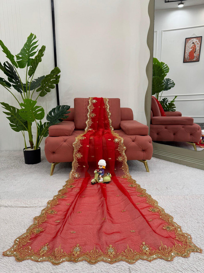 Designer Saree in Heavy Organza Silk