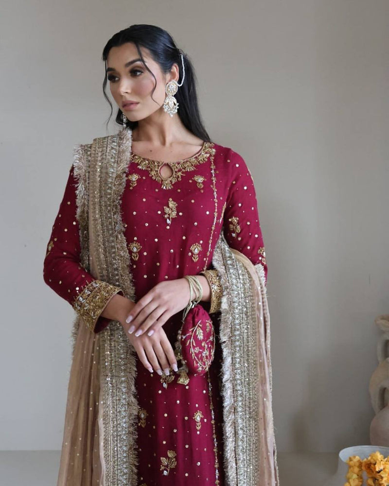 Desirable Fancy Faux Georgette Set