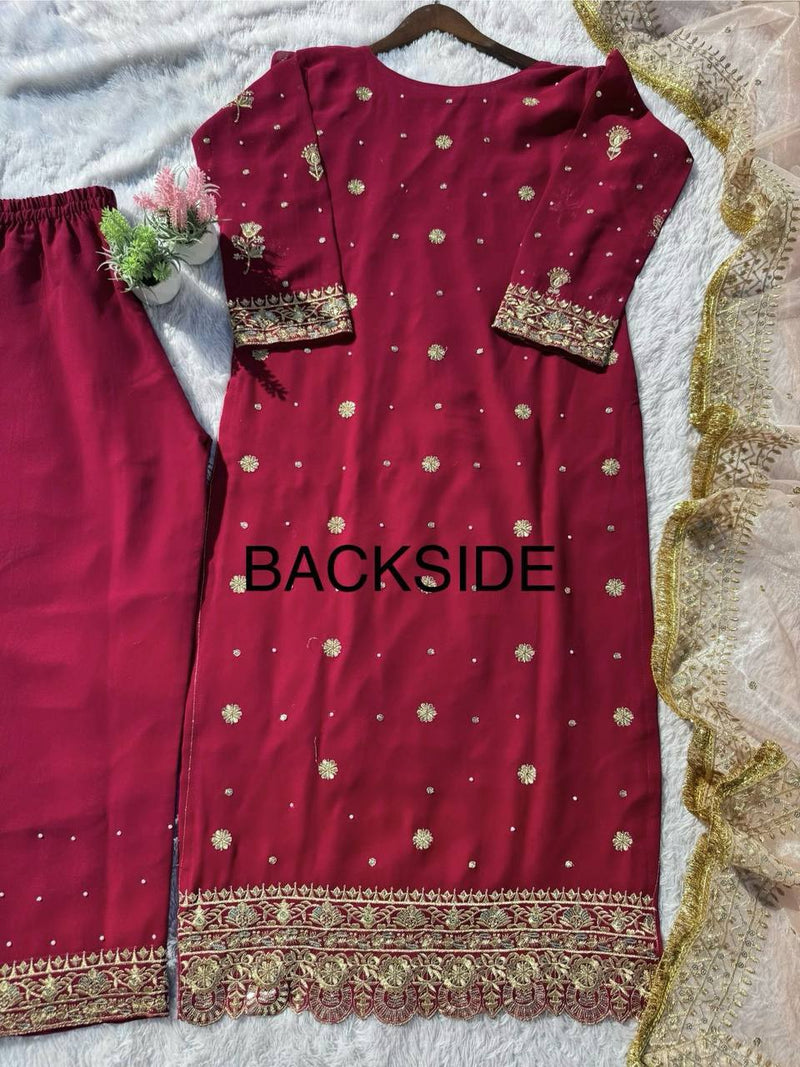 Desirable Fancy Faux Georgette Set