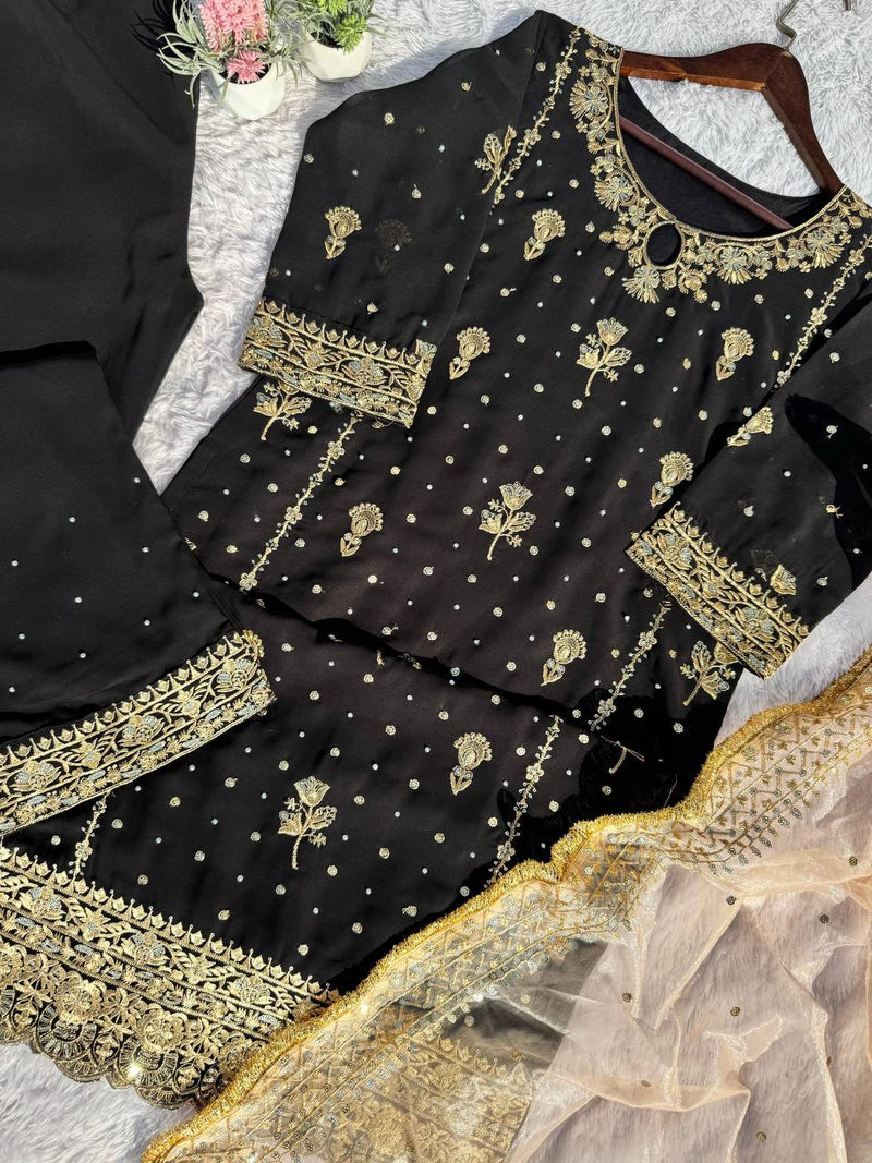 Desirable Fancy Faux Georgette Set