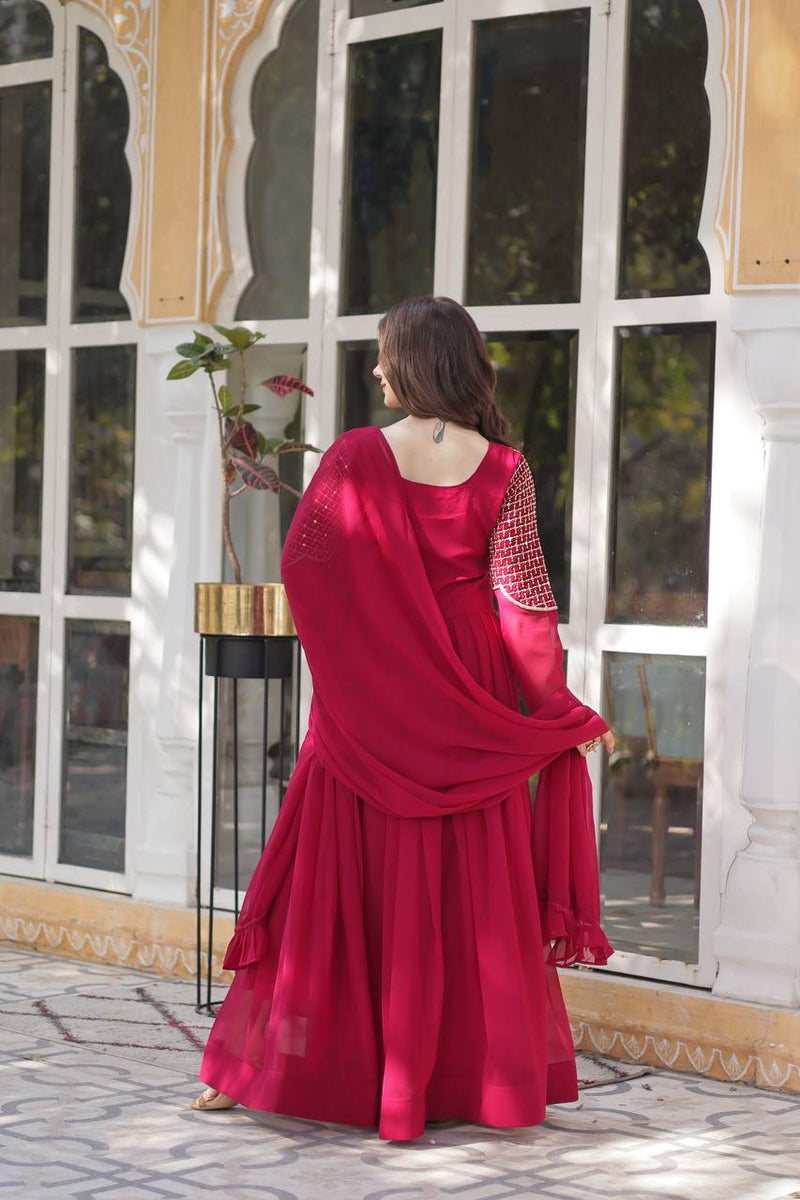Premium Designer Readymade Gown with Dupatta Collection
