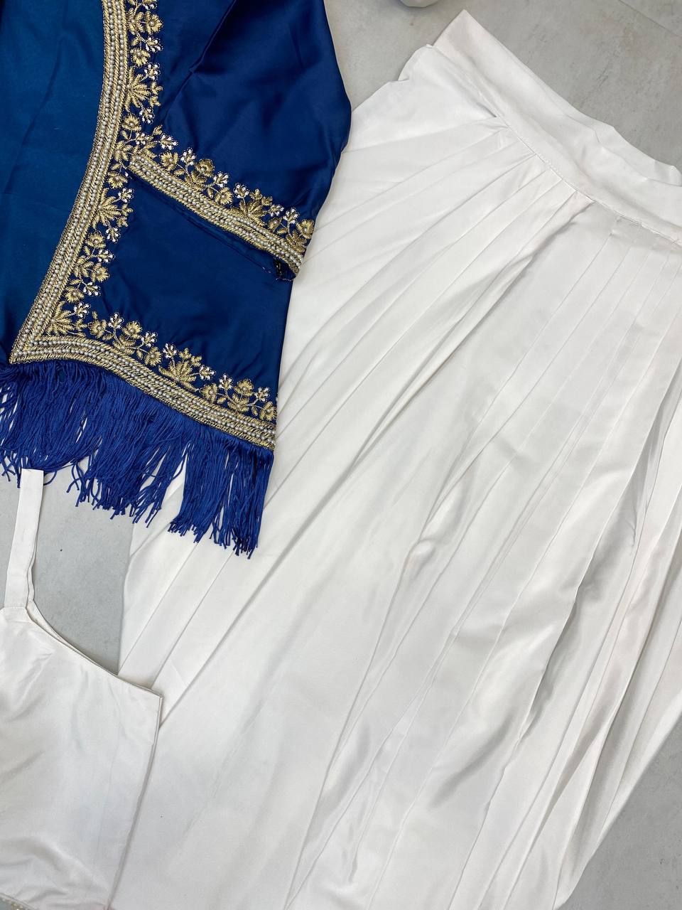 New 3-Piece Western Draped Dhoti Set with Koti