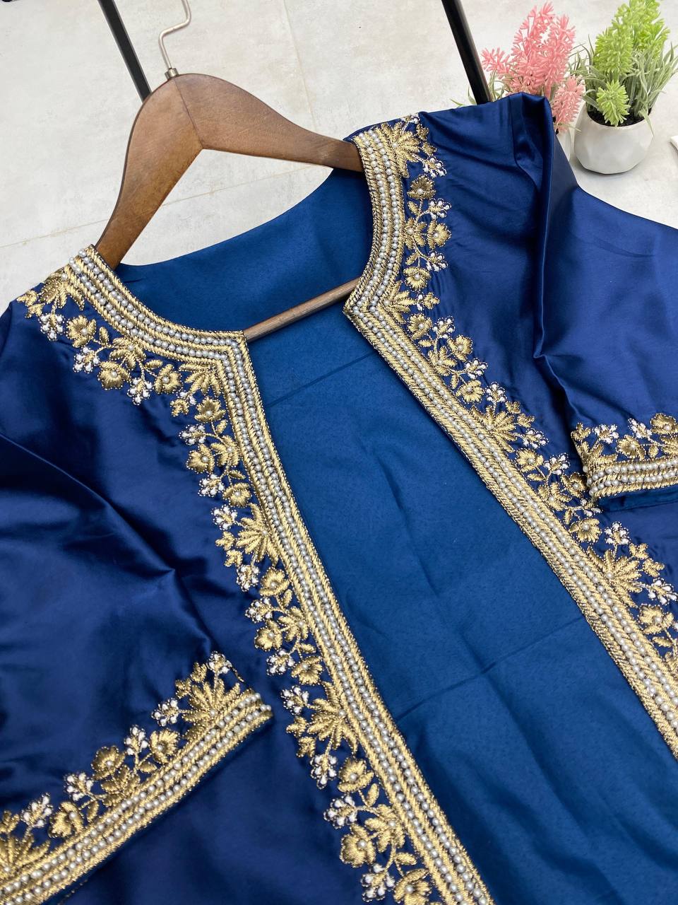 New 3-Piece Western Draped Dhoti Set with Koti