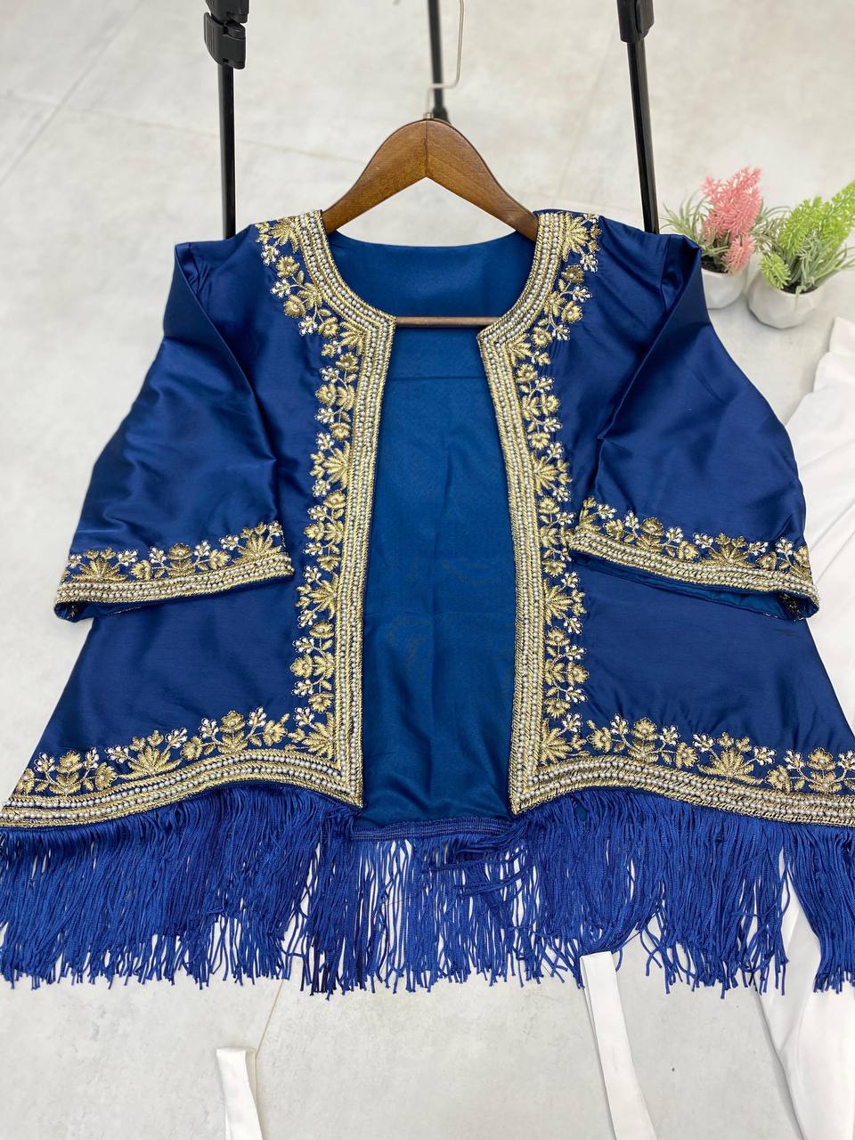 New 3-Piece Western Draped Dhoti Set with Koti