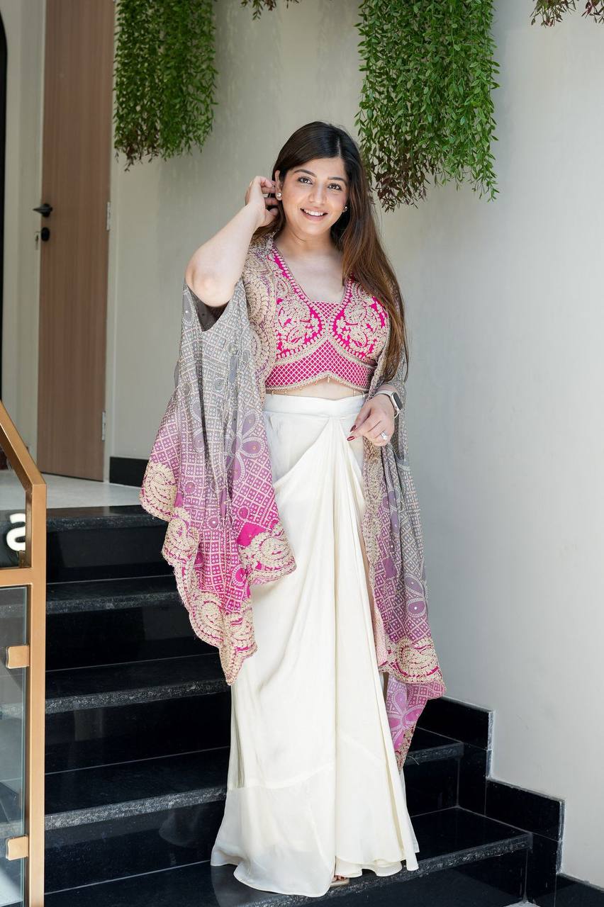 EXCLUSIVE THREE PIECE WESTERN OUTFIT FOR DESIGNER LOOK