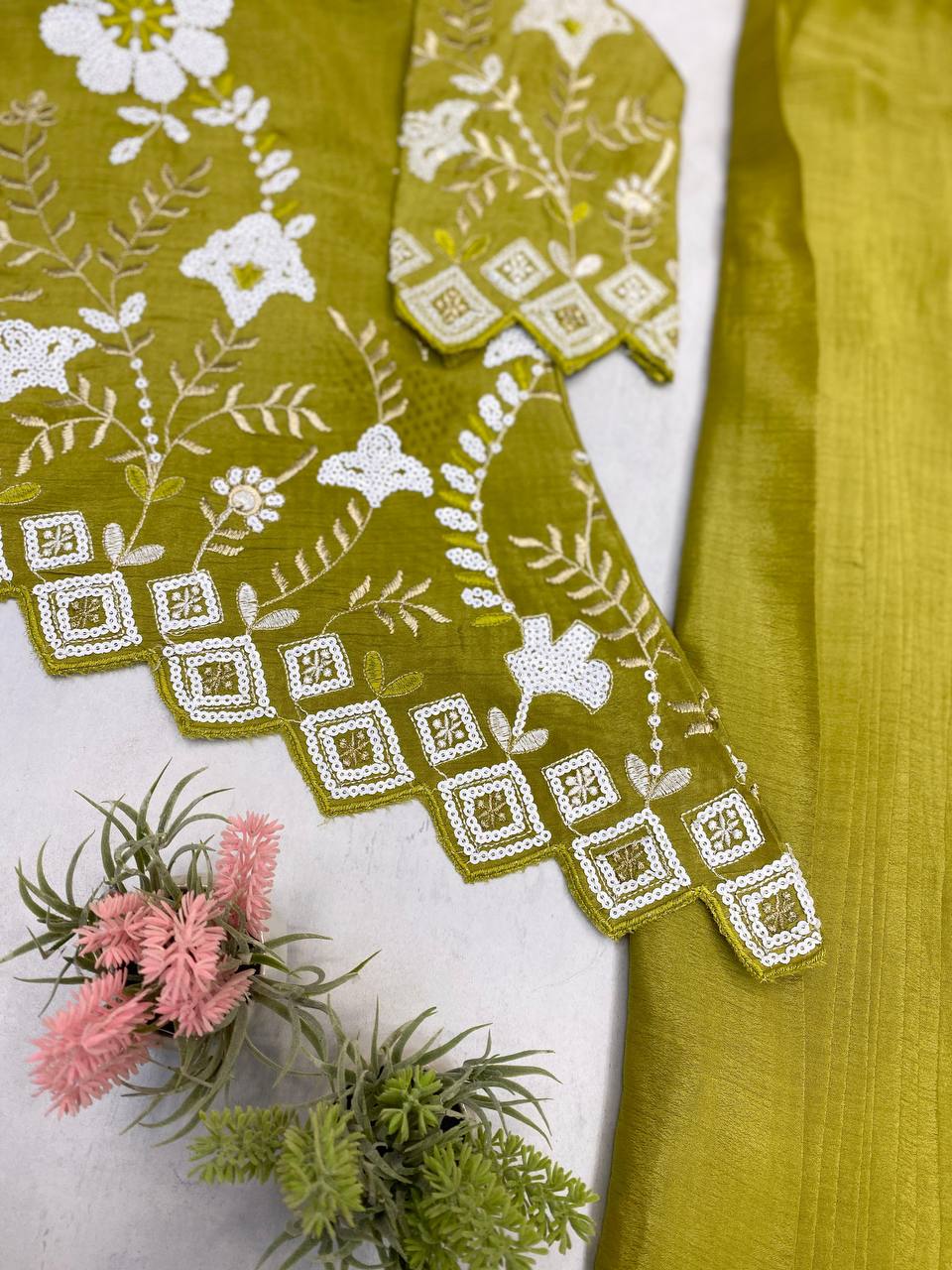 New Two-Piece Indo-Western Ready-to-Wear Draped Dhoti with Fancy Up-Down Top