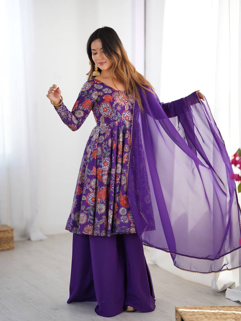 Pure Romansilk Chanderi Kediya Kurta Set