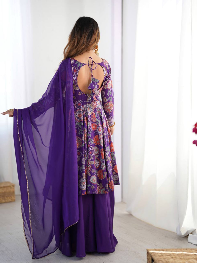 Pure Romansilk Chanderi Kediya Kurta Set