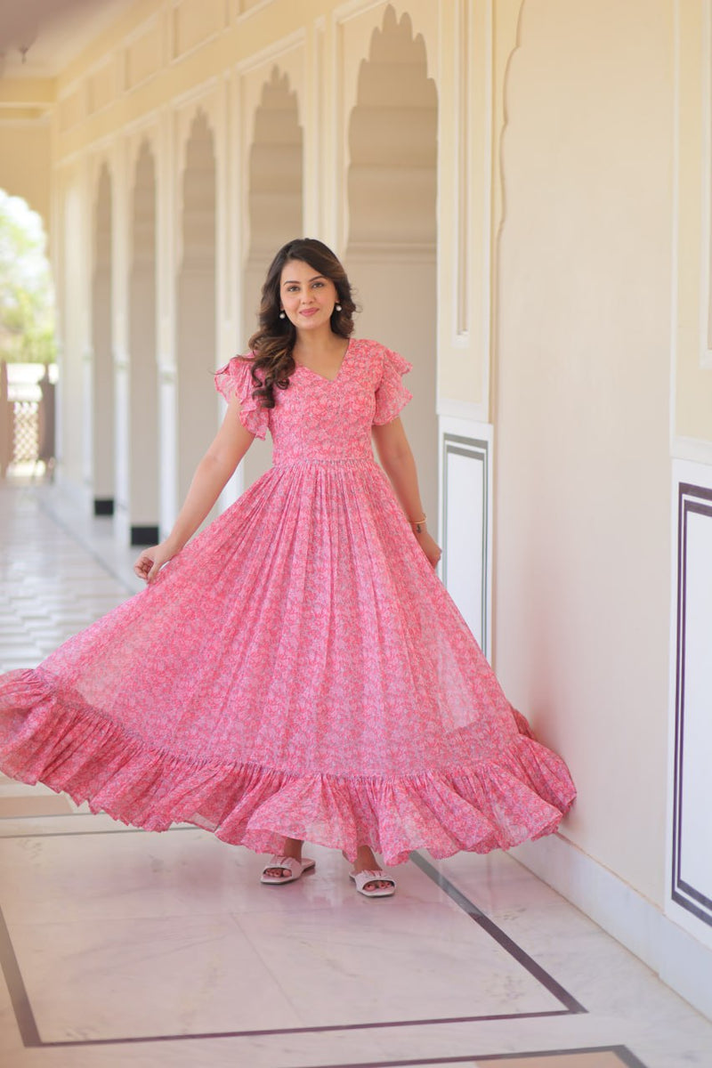 Desirable Women's Full Flaired Gown