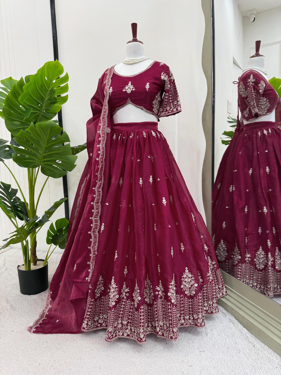 Heavy Boutique Lehenga Set in Premium Jimi Choo Fabric
