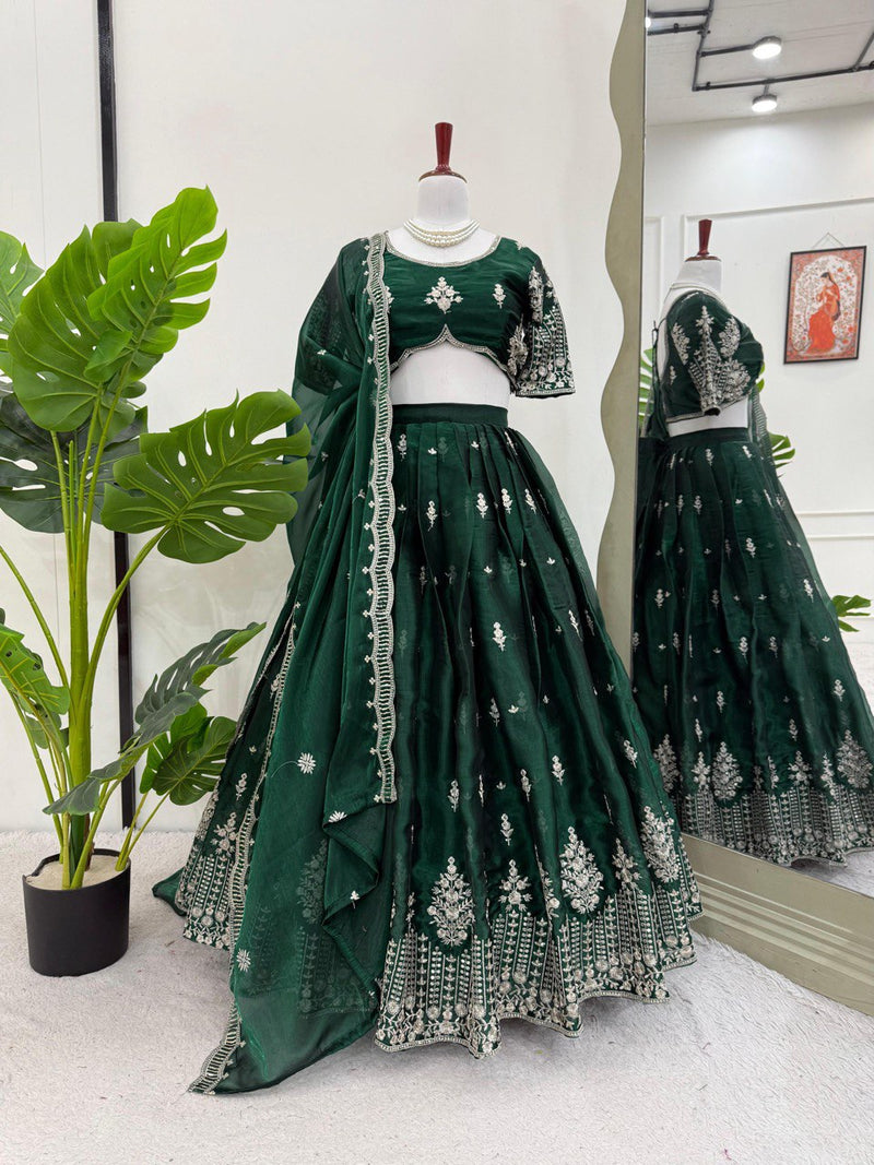 Heavy Boutique Lehenga Set in Premium Jimi Choo Fabric