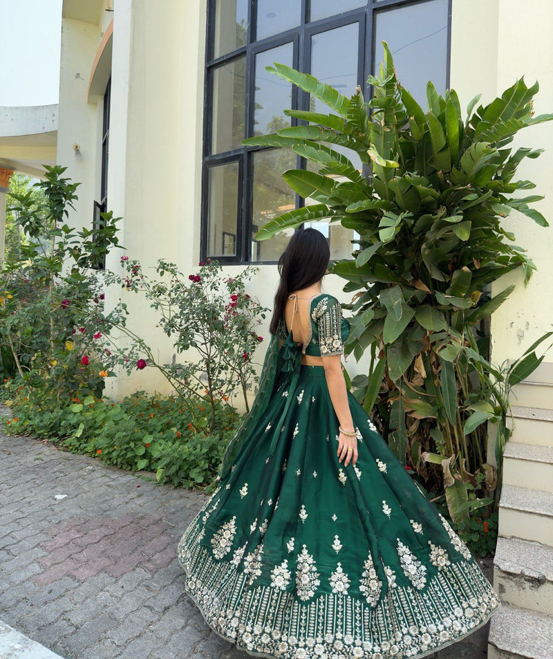 Heavy Boutique Lehenga Set in Premium Jimi Choo Fabric