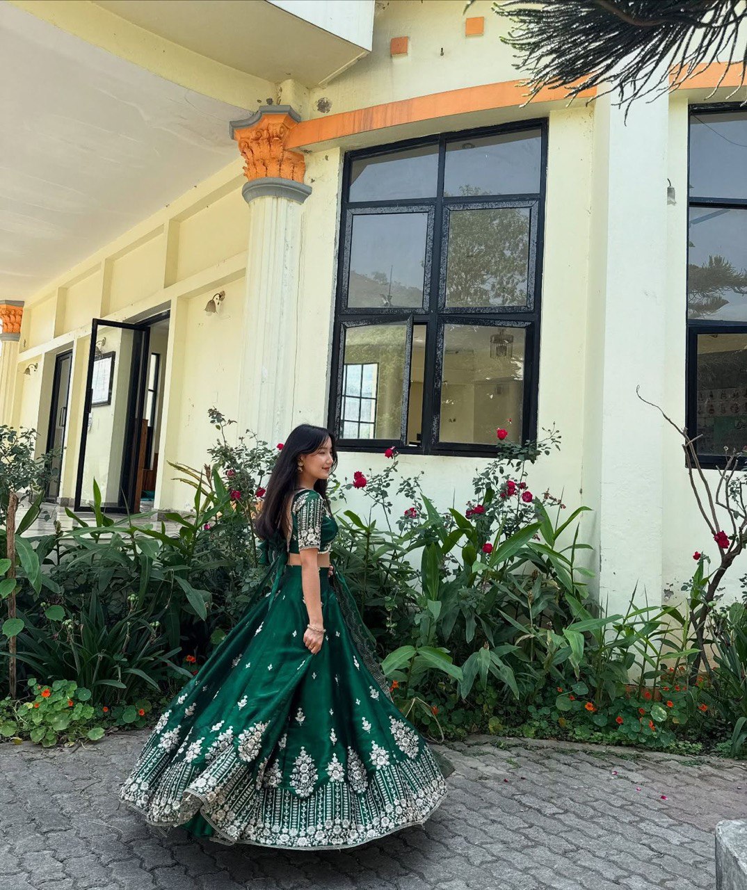 Heavy Boutique Lehenga Set in Premium Jimi Choo Fabric